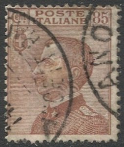 ITALY 1920 Sc 110  85c red brown Used  F, CV $30