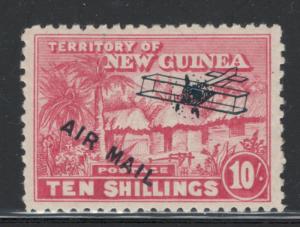 New Guinea 1931 Air Mail Overprint  10sh Scott # C12 MH
