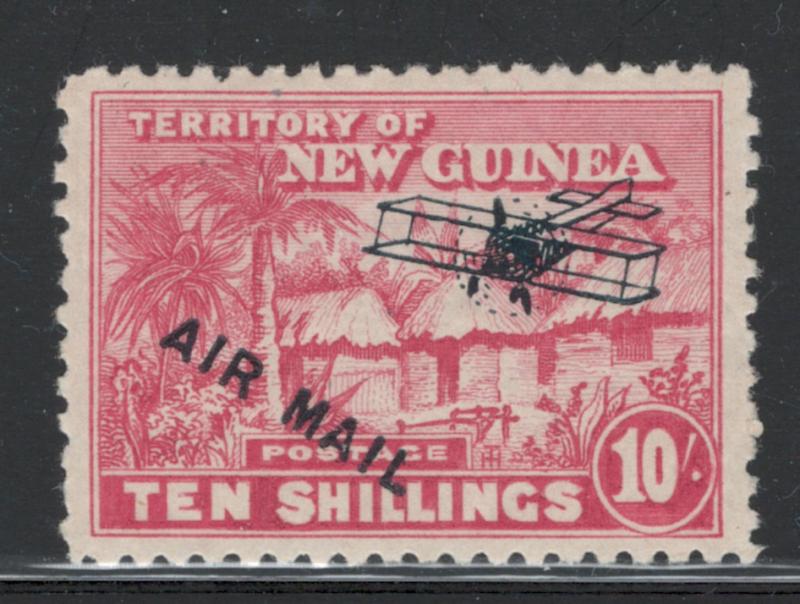 New Guinea 1931 Air Mail Overprint  10sh Scott # C12 MH