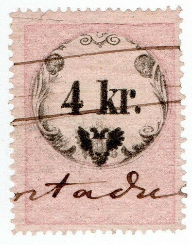 (I.B) Austria/Hungary Revenue : Stempelmarke 4kr (Lombardy-Venetia)