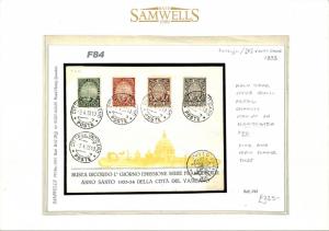 VATICAN First Day Cover *Holy Year* ILLUSTRATED FDC ST.PETER 1933{samwells} F84