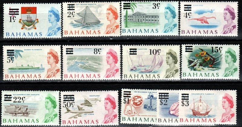 Bahamas #230-44   MNH  CV $24.65 (X6153)