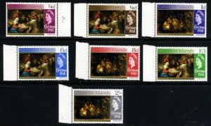 CAYMAN ISLANDS QE II 1968 The Complete Christmas Set SG 215 to SG 221