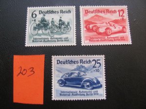 Germany 1939 MNH  SC B134-136 SET XF 110 EUROS (203) NEW COLLECTION