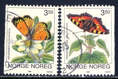 Norway 1994: Sc. # 1051-1052: O/Used Cpl. Set