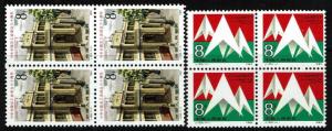 China (PRC) SC# 1981 and 2018, Mint Never Hinged, Blocks of 4 - Lot 050917