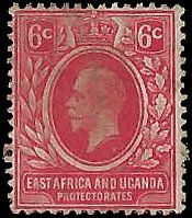 EAST AFRICA AND UGANDA   #42 USED (1)