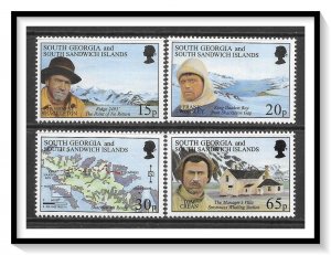 South Georgia #204-207 Anniversary Of Shackleton's Trek Set MNH