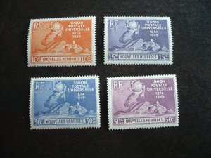 Stamps - New Hebrides, French - Scott# 79-82 - Mint Never Hinged Set of 4 Stamps