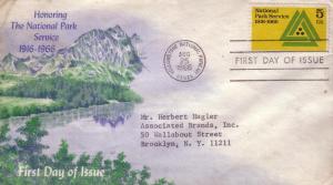 U.S. FDC Sc.# 1314 National Park Serv. Unk. Cachet L211