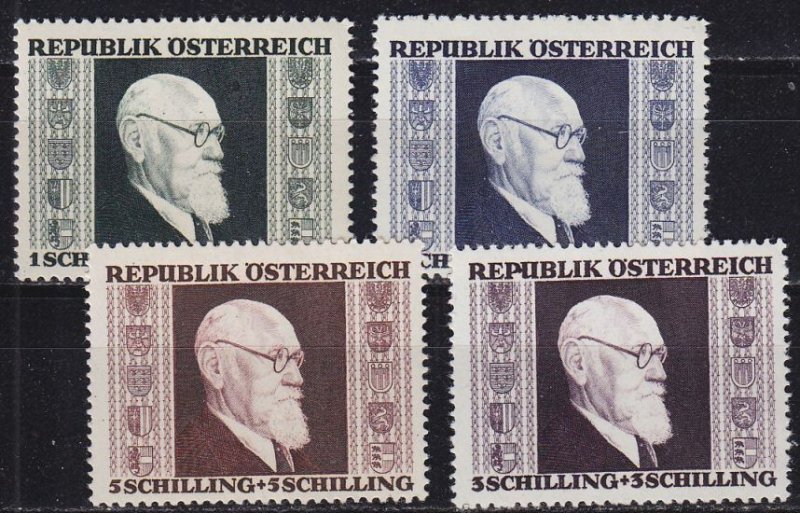 ÖSTERREICH AUSTRIA [1946] MiNr 0772-75 A ( **/mnh ) Landschaft