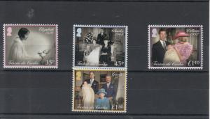 Tristan da Cunha 2014 MNH Christening Prince George 4v Set William Kate Diana