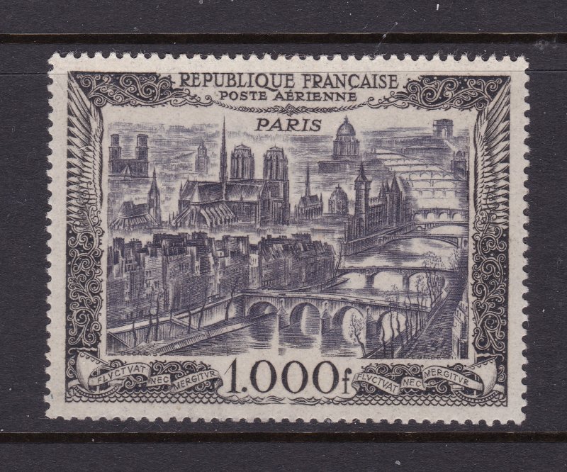 France the MH 1000Fr Air stamp from 1949