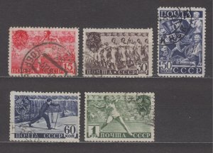 Russia Scott 784-788 1940 Used