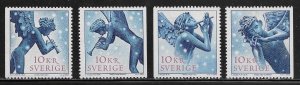 Sweden Scott #'s 2523a-d MNH