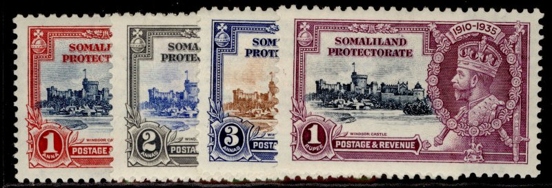 SOMALILAND PROTECTORATE GV SG86-89, SILVER JUBILEE set, M MINT. Cat £16. 