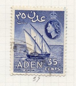 Aden 1953 QEII Early Issue Fine Used 35c. NW-206612