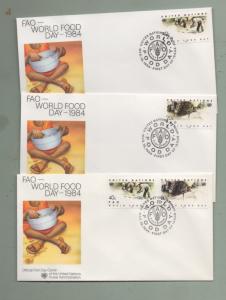 UN New York Scott# 417-424 1984  FDC (12 First Day Covers)