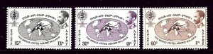 Ethiopia 383-85 MNH 1962 Eradicate Malaria Campaign (ap3941)