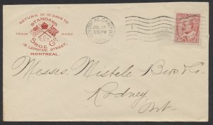 1906 Standard Shoe Co Advertising Cover Montreal Flags Crown Trademark