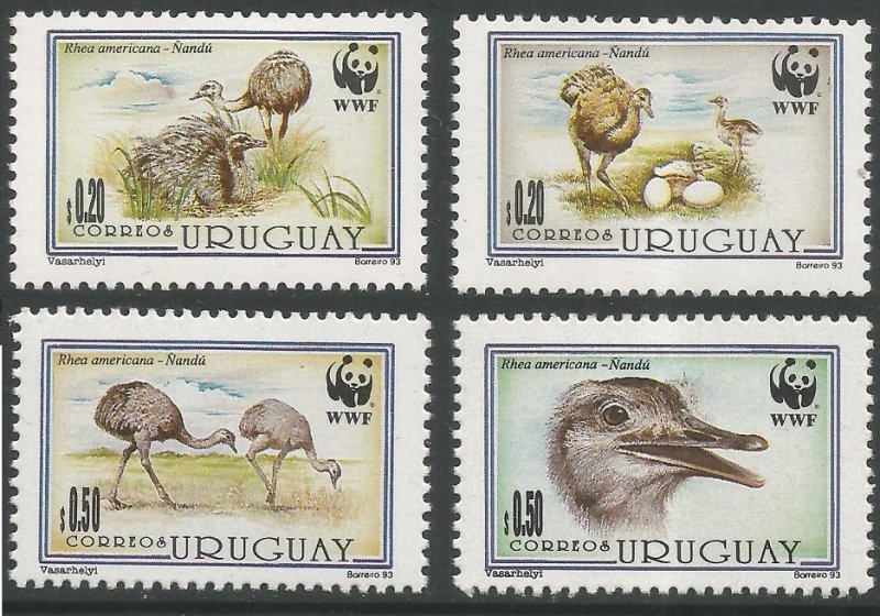 1993 Uruguay 2021-2024 WWF, The Greater Rhea 4,60 €​​​​​​​