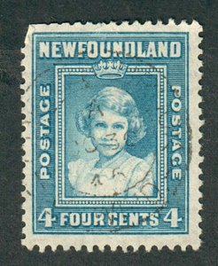 Newfoundland #256 used single - perf 12.5