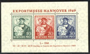GERMANY #664a MInt NH - 1949 Hanover Fair S/S