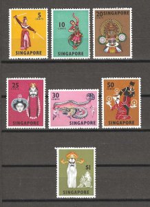 SINGAPORE 1968 SG 103b/12a MNH Cat £90