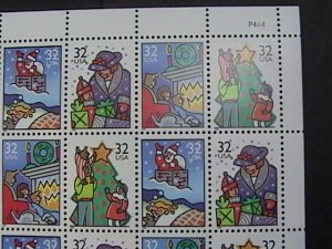 U.S.# 3108-3111(3111a)-MINT NEVER/HINGED--PANE OF 50---CHRISTMAS---1996