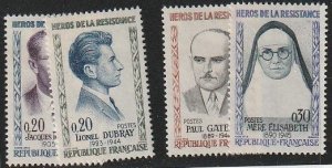France   1960  Sc#990-93  Mint