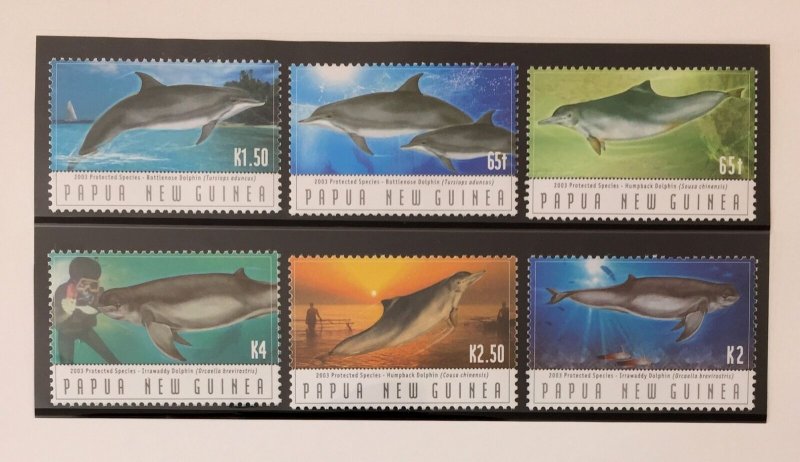 Papua New Guinea Fish Aviation Flags Stamps Packs x 4 MNH PAP7