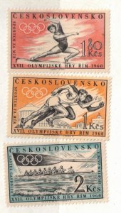 Czechoslovakia Sc 967-9 MNH SET of 1960 - Sport - Olympics