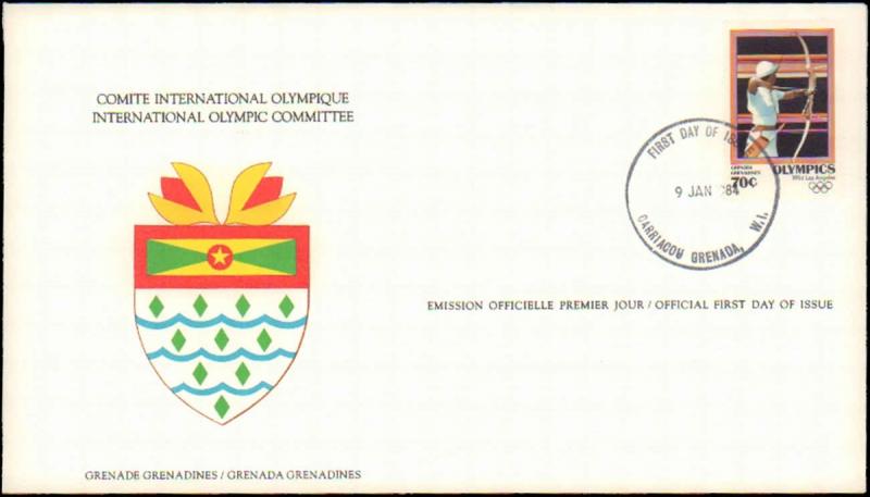 Grenada, First Day Cover, Sports