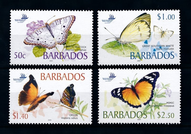 [98799] Barbados 2005 Insects butterflies  MNH