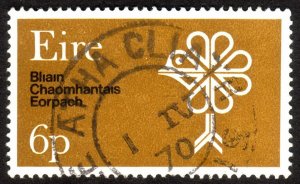 1970, Ireland 6p, Used, Sc 277