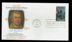 First Day Cover, 13 Cent Spirit of 76 Stamp,Nathanael Greene