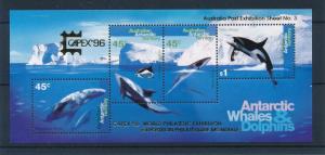 [47134] Australian Antarctic Ter. 1995 Marine life Whale Ovp Capex 96 MNH Sheet