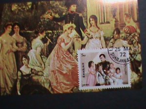 SHARJAH-AIRMAIL-1972-NAPOLEON FAMILY- IMPERF CTO S/S SHEET.-VERY FINE  CTO S/S