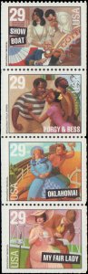 United States #2770a, Complete Set, Booklet Pane Of 4, 1993, Music, Never Hinged