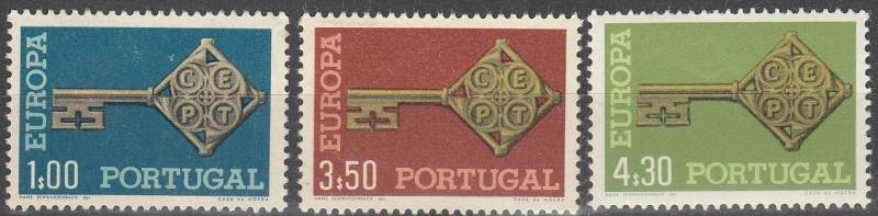 Portugal #1019-21 F-VF Unused CV $9.75 (SU6529)