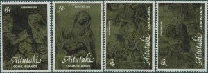 Aitutaki 1981 SG406-409 Christmas set MNH