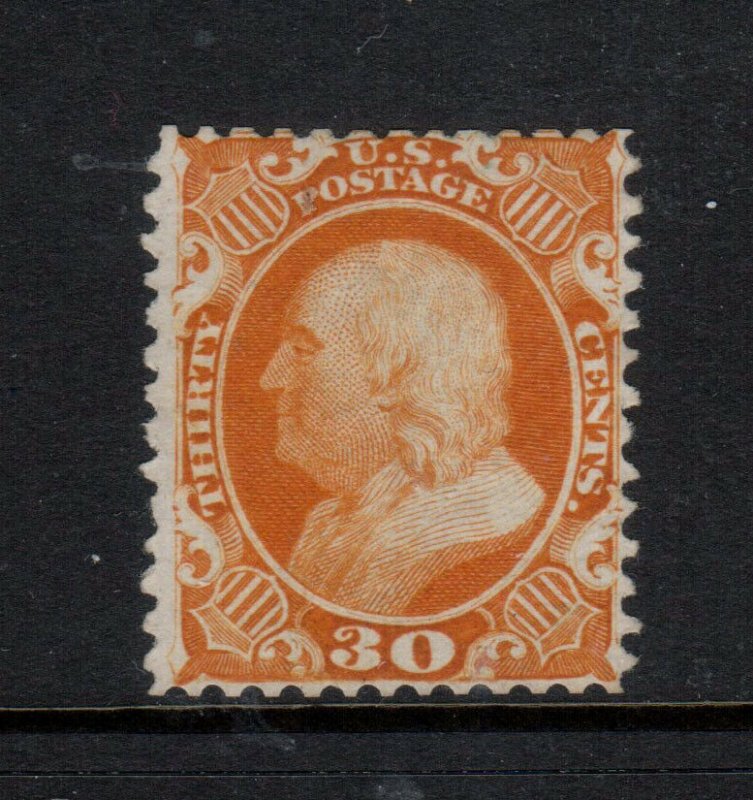 USA #46 Very Fine Mint Unused (No Gum) Reperfed At Top & Bottom **With Cert.**