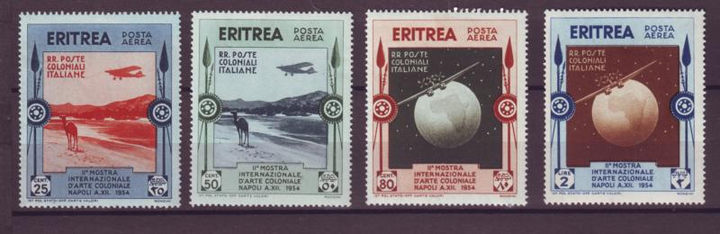 J21248 Jlstamps 1934 eritrea part of set mh #c1-2,c4,c6 airplanes