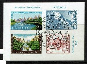 1956 Australia Souvenir Sheet, CTO (full gum) - S14151