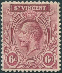 St Vincent 1913 6d claret SG115 unused