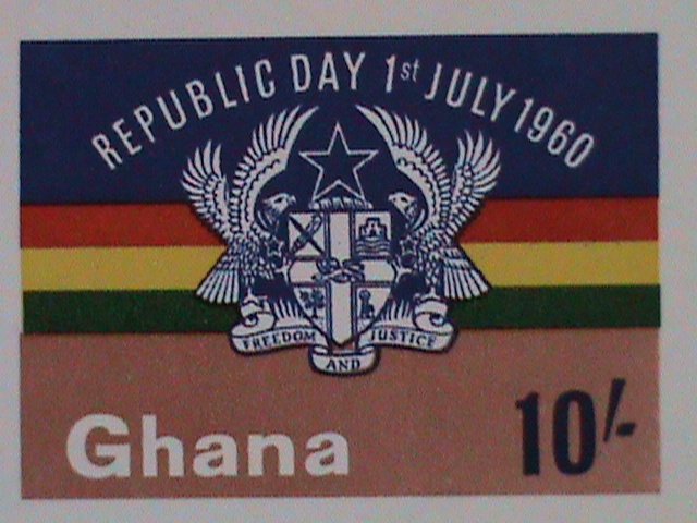 1960-GHANA-REPUBLIC DAY OF GHANA MNH IMPERF: SOUVENIR SHEET