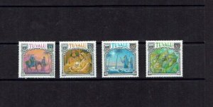 Tuvalu: 1990  Christmas, Nativity Scenes, MNH set.