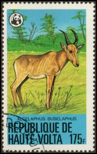 Upper Volta 510 - Cto - 175fr Hartebeest (1979) (cv $1.00)