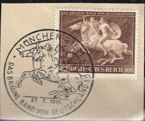 Germany 1941,Sc.#B192 used, Amazons in attack cv.€6,50