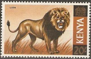 1966 Kenya Scott 35 Lion MNH